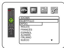DENON DVM-2815 - SUBTÍTULO (Ajuste predeterminado: APDO.) - 1