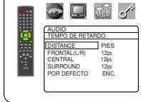 DENON DVM-2815 - FRONTAL (L/R), CENTRAL, SURROUND (L/R) (Ajuste - 1