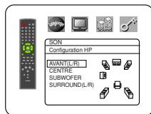 DENON DVM-2815 - CONFIGURATION DES ENCEINTES - 1