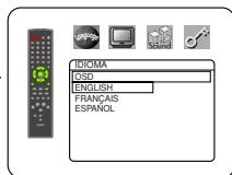DENON DVM-2815 - OSD (Ajuste predeterminado: ENG-LISH) RAPIDO - 1