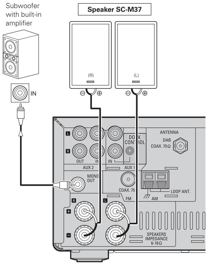 DENON RCD-M37 - Speaker Connections - 1