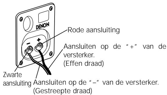 DENON S-M53 - Schakel de netspanning van de versterker uit alvorens het luidsprekersysteem aan te sluiten. - 1