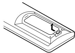 DENON AVR-1709 - Inserting the Batteries - 2