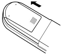 DENON AVR-1709 - Inserting the Batteries - 1