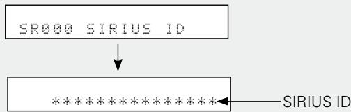 DENON AVR-1709 - Checking the SIRIUS Signal Strength and Radio ID - 1