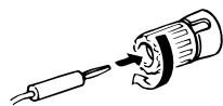 DENON AVR-1709 - When using a banana plug - 1