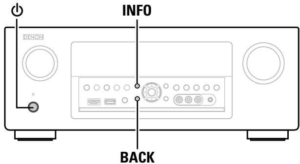 DENON AVR-X4000 - Réinitialisation des réglages d'usine - 1
