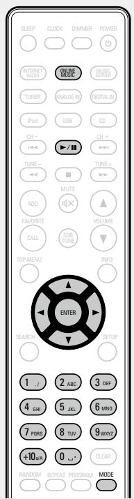DENON CEOL N5 - Appuyez sur ONLINE MUSIC pour passer à la source d'entrée "spotify". - 1