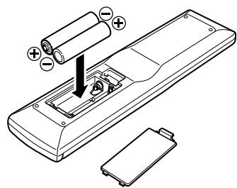 DENON CEOL N5 - Insertion des piles - 2