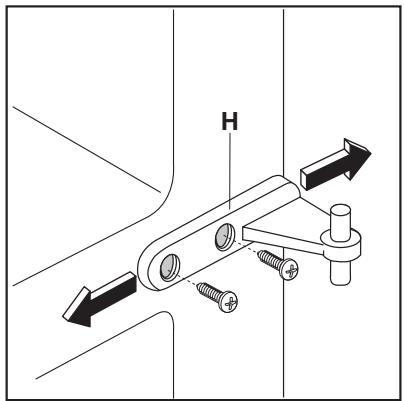 ZANUSSI ZA32N - Pour changer le sens d'ouverture des portes - 2