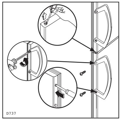 ZANUSSI ZA32S - Changing the opening direction of the doors - 5