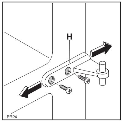 ZANUSSI ZA32S - Changing the opening direction of the doors - 3