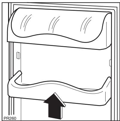 ZANUSSI ZA32S - Positioning the door shelves - 1