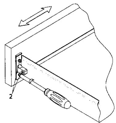 ZANUSSI ZDRA600X - ADJUSTING THE FRONTAL PANEL - 2