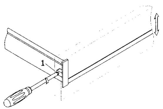 ZANUSSI ZDRA600X - ADJUSTING THE FRONTAL PANEL - 1