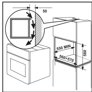 ZANUSSI ZOB462X - Securing the Appliance to the Cabinet - 2