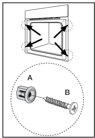 ZANUSSI ZOB462X - Securing the Appliance to the Cabinet - 4