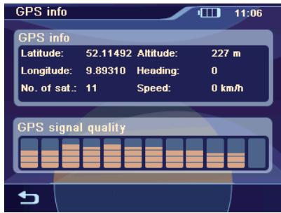 BLAUPUNKT TRAVELPILOT 200 - Displaying GPS info - 5