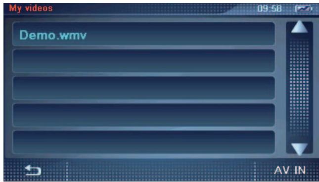 BLAUPUNKT TRAVELPILOT 500 - Playing video files - 1