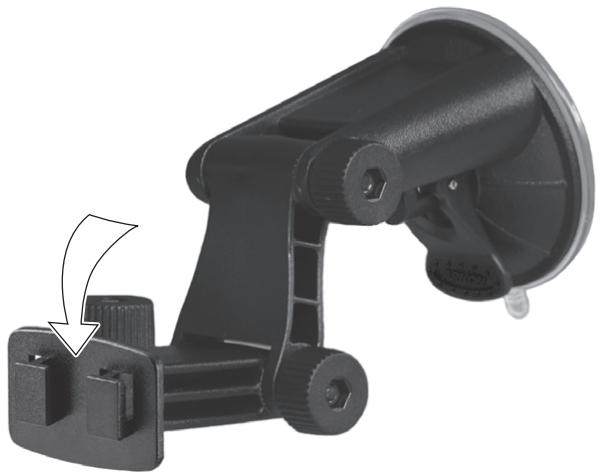 BLAUPUNKT TRAVELPILOT 500 - Attaching the mounting cup - 1