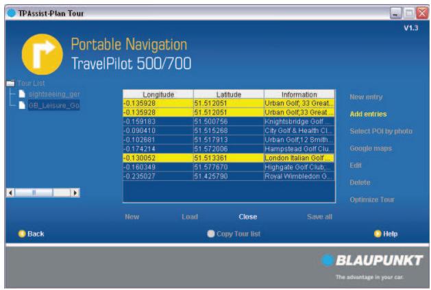 BLAUPUNKT TRAVELPILOT 500 - Step 6 - Load destination from photos with coordinates (geotagging) - 1
