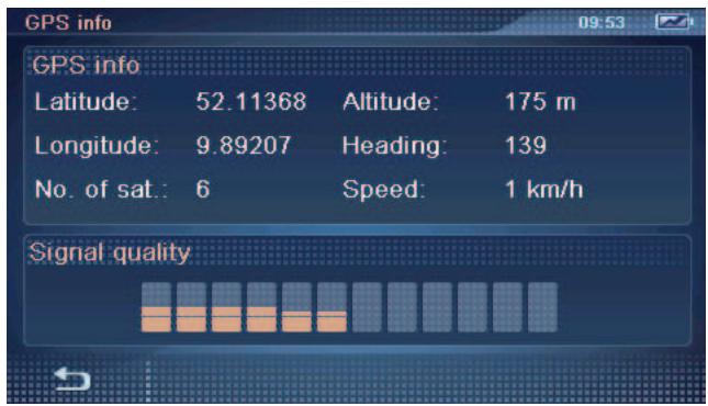 BLAUPUNKT TRAVELPILOT 500 - Displaying GPS info - 5