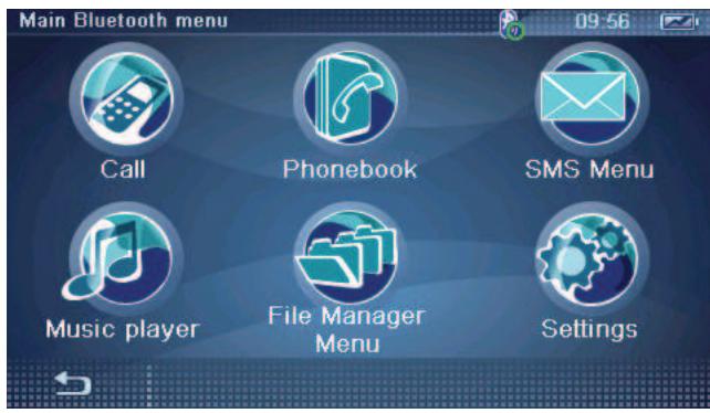 BLAUPUNKT TRAVELPILOT 500 - Starting the Bluetooth application - 3