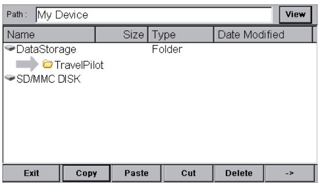 BLAUPUNKT TRAVELPILOT 500 - File manager - 3