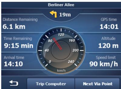 BLAUPUNKT TRAVELPILOT EASY - Trip information display - 2