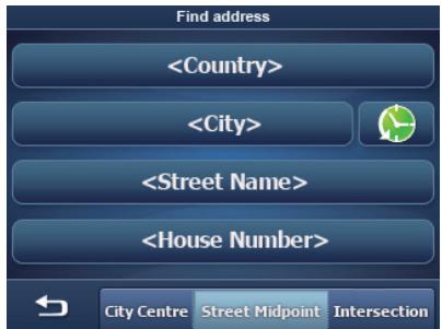 BLAUPUNKT TRAVELPILOT EASY - Entering an address - 2