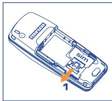 ALCATEL-LUCENT OT-320 - To remove the SIM card - 1