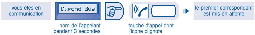 ALCATEL-LUCENT EASY REFLEXES - Recevoir un second appel en cours de communication - 1