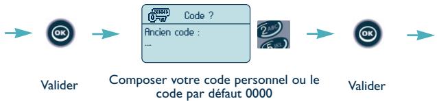 ALCATEL-LUCENT MOBILE REFLEXES - Modifier le code personnel - 2