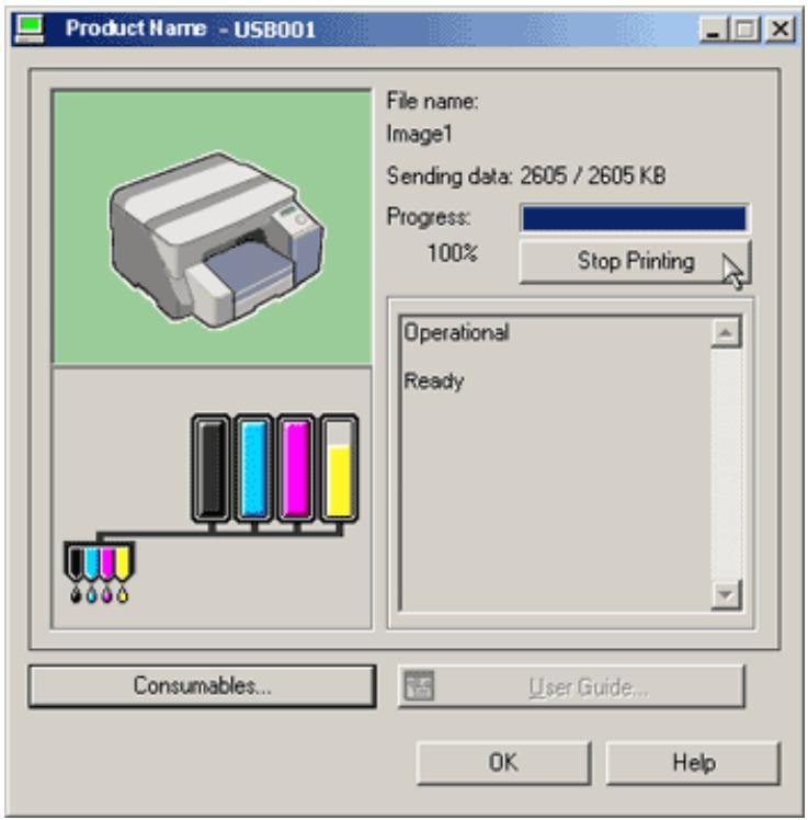 RICOH AFICIO GX 3000 - Canceling Printing from the Status Monitor - 1