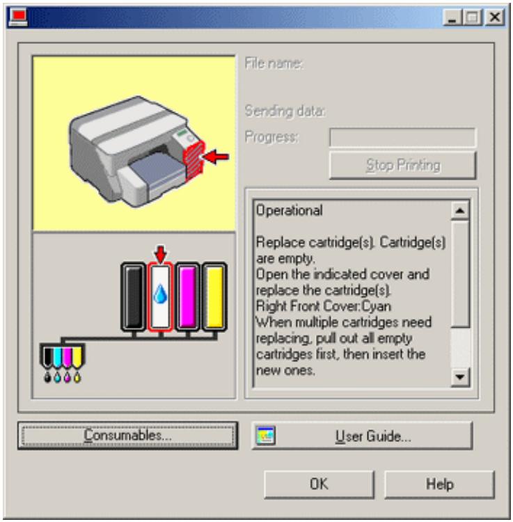 RICOH AFICIO GX 3000 - Check the cartridge status. - 1