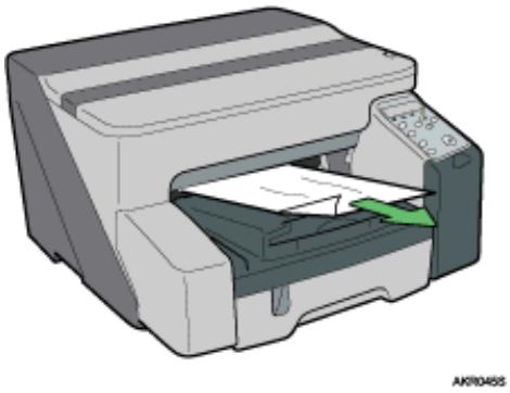 RICOH AFICIO GX 3000 - Removing Paper Jammed in the Output Tray - 1