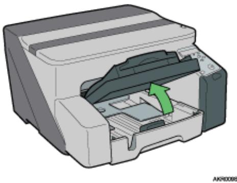 RICOH AFICIO GX 3000 - Lift the output tray. - 1