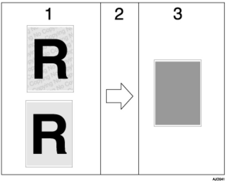 RICOH AFICIO GX 3000 - Printing a document using [Data security for copying] - 1