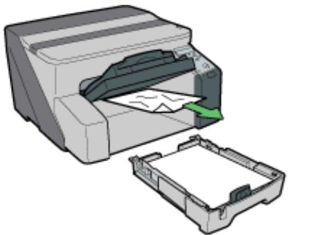 RICOH AFICIO GX 3000 - Removing Paper Jammed in the Paper Tray (Tray 1) - 1