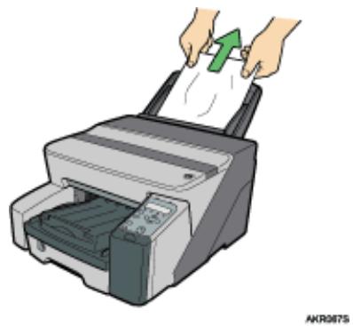 RICOH AFICIO GX 3000 - Removing Paper Jammed in the Bypass Tray (optional) - 2