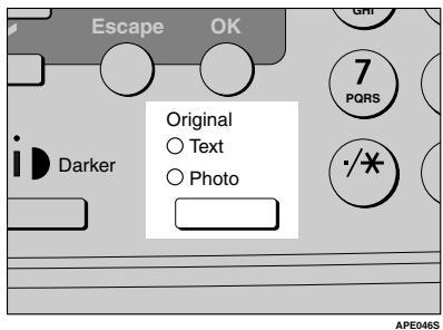 RICOH AFICIO MP 1500 - Selecting Original Type Setting - 1