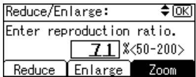 RICOH AFICIO MP 1500 - Enter the ratio. - 1