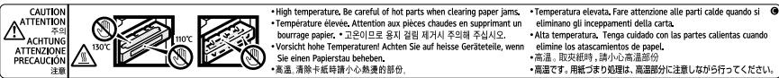 RICOH AFICIO MP 1500 - ⚠ WARNING and ⚠ CAUTION Labels - 2