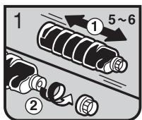 RICOH AFICIO MP 1500 - Inserting Toner - 1