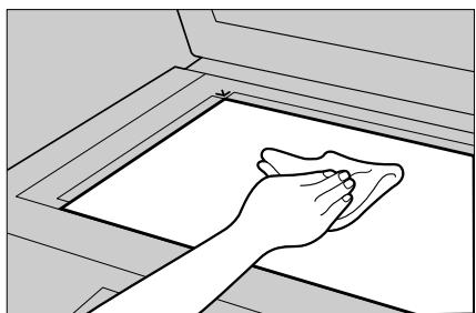 RICOH AFICIO MP 1500 - Cleaning the Exposure Glass - 1