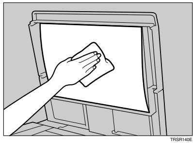 RICOH AFICIO MP 1500 - Cleaning the Exposure Glass Cover - 1