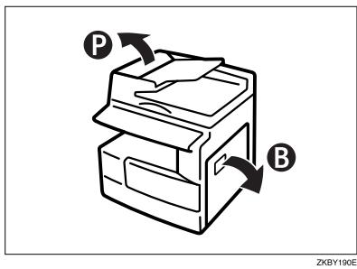RICOH AFICIO MP 1500 - Clearing Misfeeds - 1