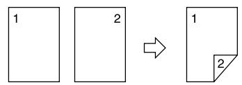 RICOH AFICIO MP 161 - Types of Duplex Copies - 1