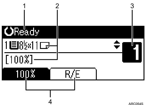 RICOH AFICIO MP 161 - Initial copy display - 1