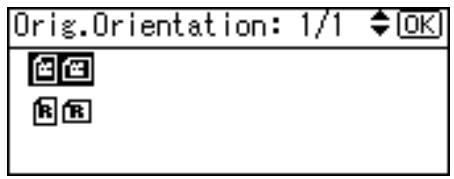 RICOH AFICIO MP 161 - Select the original orientation using [] or [] , and then press the [OK] key. - 1